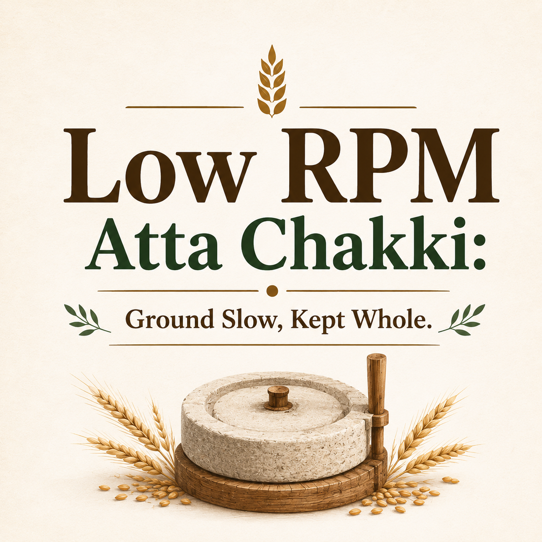 low rpm atta chakki