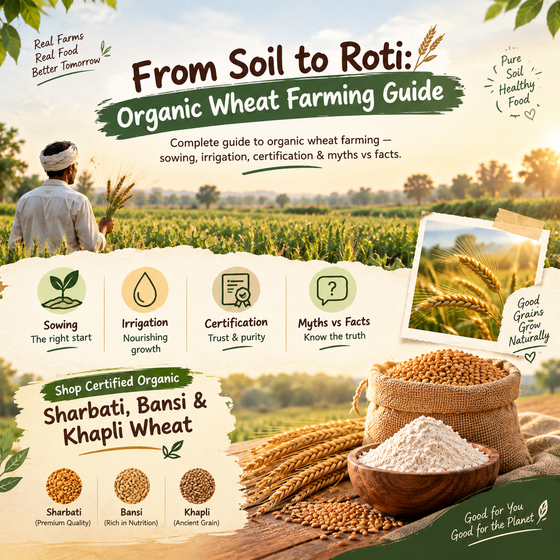 From Soil to Roti: Organic Wheat Farming Guide