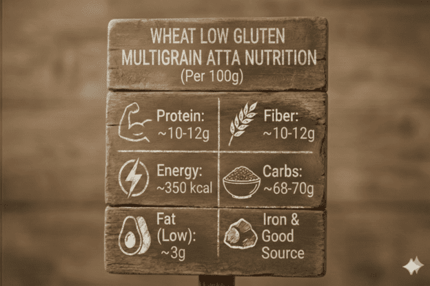 Low Gluten multigrain  atta (zero wheat) Flour