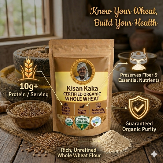Organic MP Premium Whole Wheat - Purna (Grains and Atta),