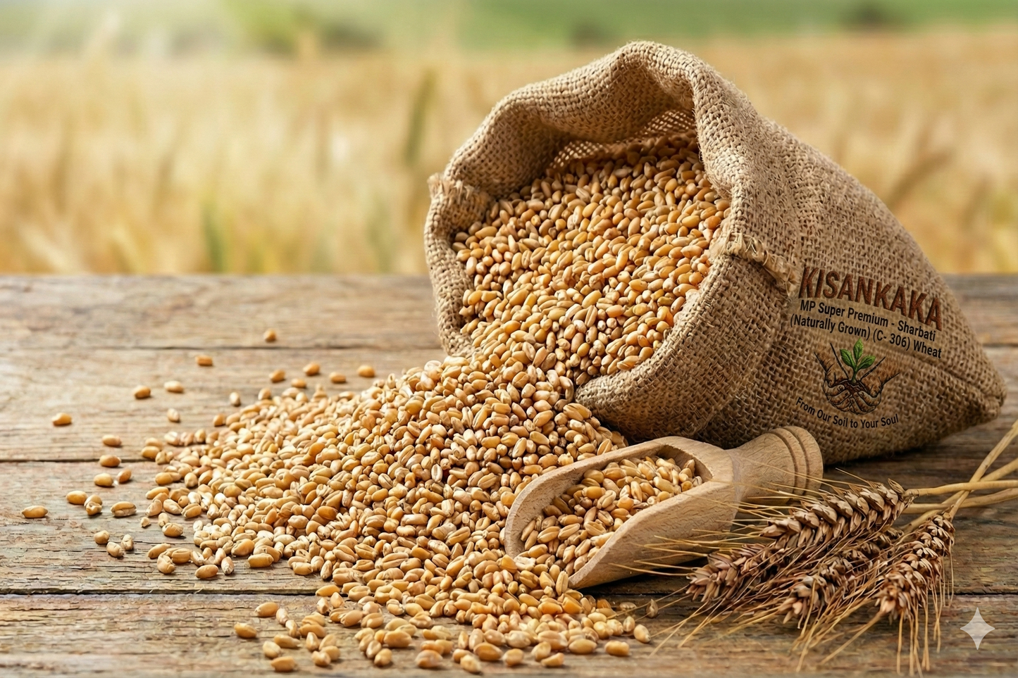 MP Super  Premium - Sharbati (Naturally Grown) (C-306) Wheat Atta