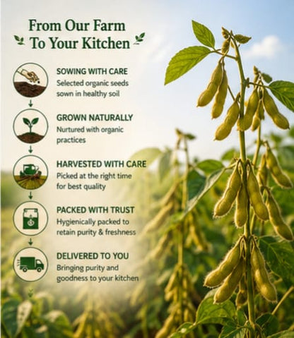 Organic Soyabean | 100% Natural & Chemical-Free | Premium Quality