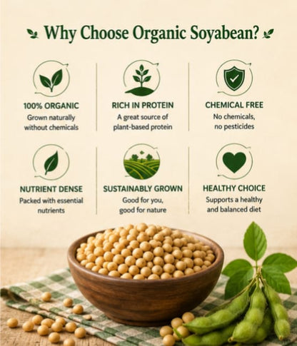 Organic Soyabean | 100% Natural & Chemical-Free | Premium Quality