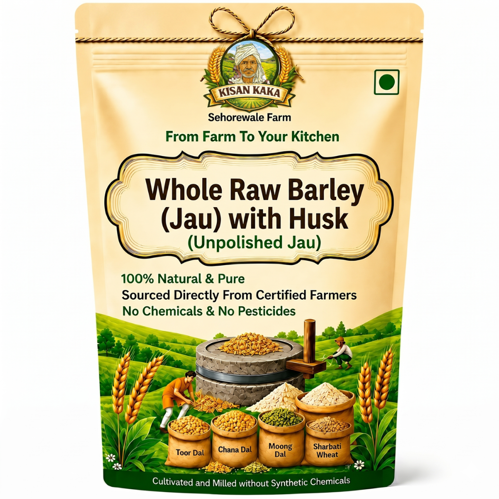 Kisan Kaka Whole Raw Barley