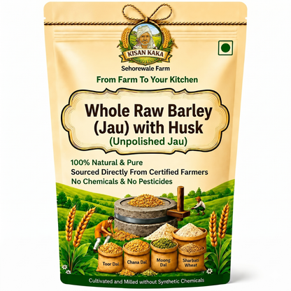 Kisan Kaka Whole Raw Barley