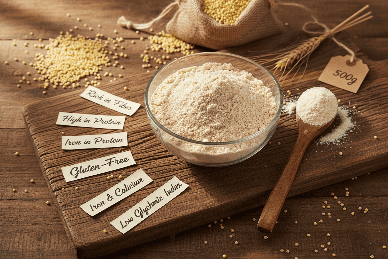 Organic Barnyard Millet Flour (Sanwa / Samak)