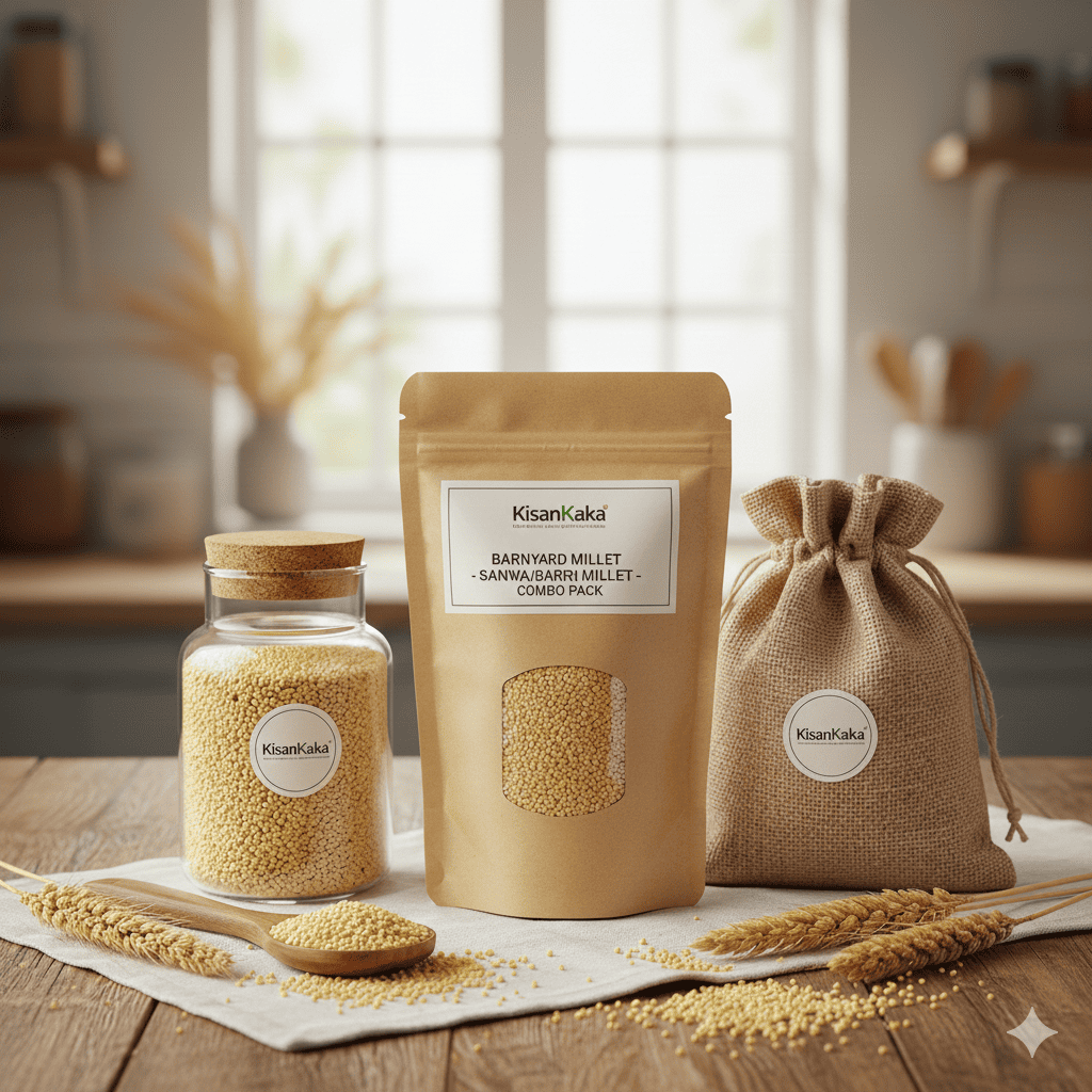 Organic Barnyard Millet Flour (Sanwa / Samak)