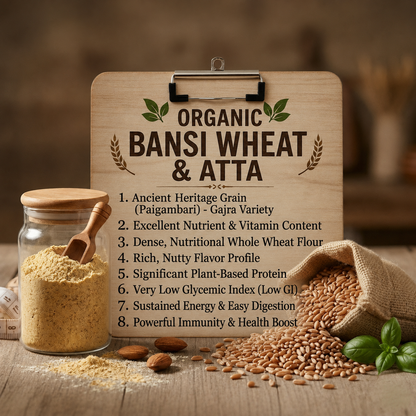 Organic Bansi Wheat (Grains & Atta)