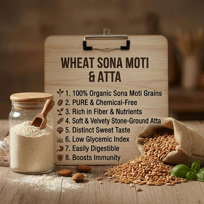Organic Sona Moti Wheat (Grains & Atta)