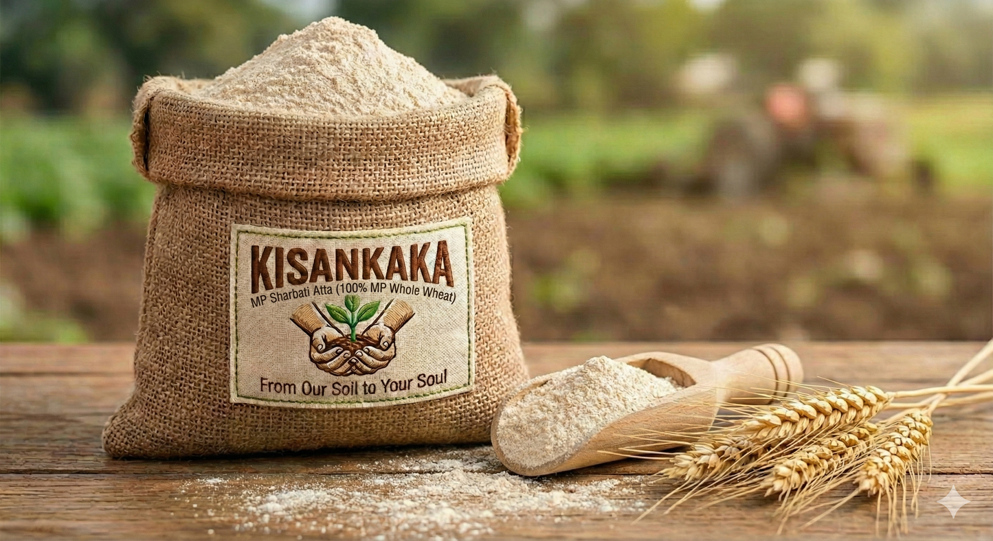 MP Sharbati Atta (100% MP Whole Wheat) Atta