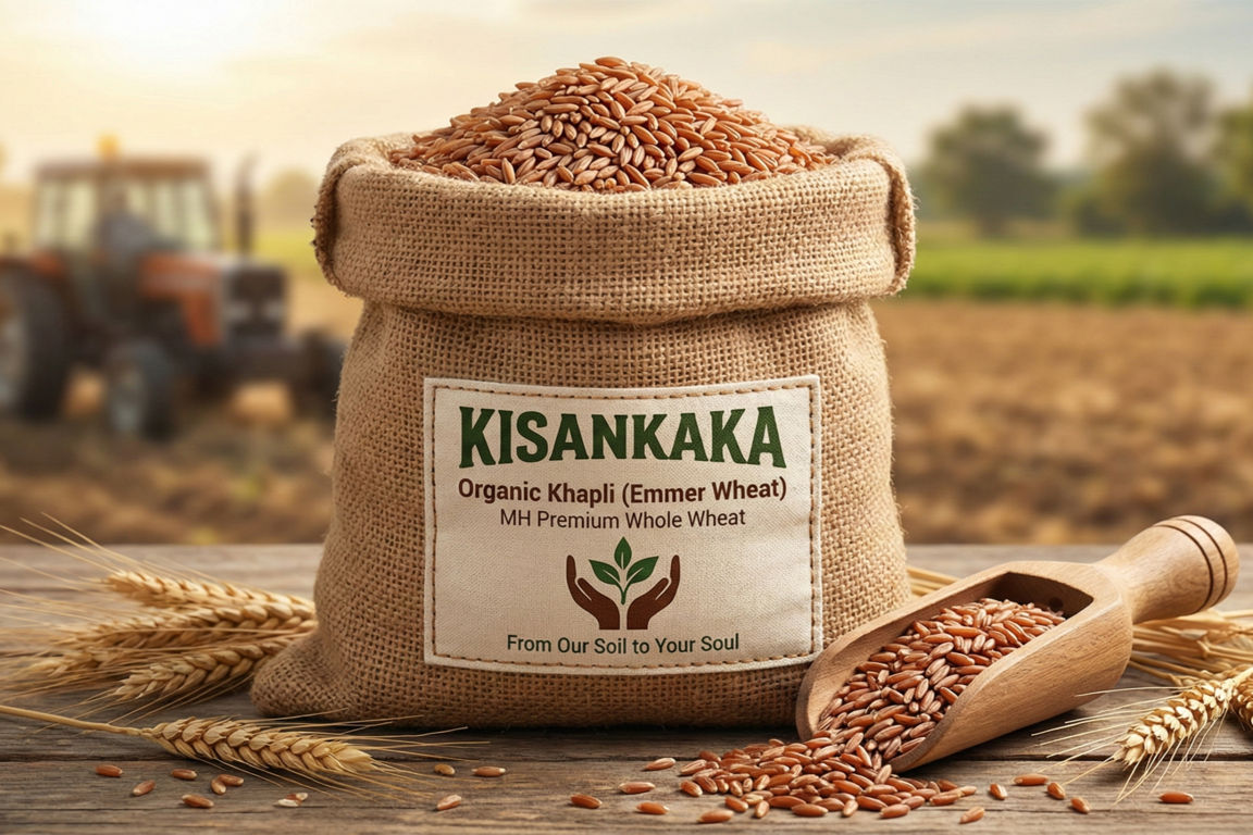 Organic Khapli Atta | Stone Ground Whole Wheat Flour