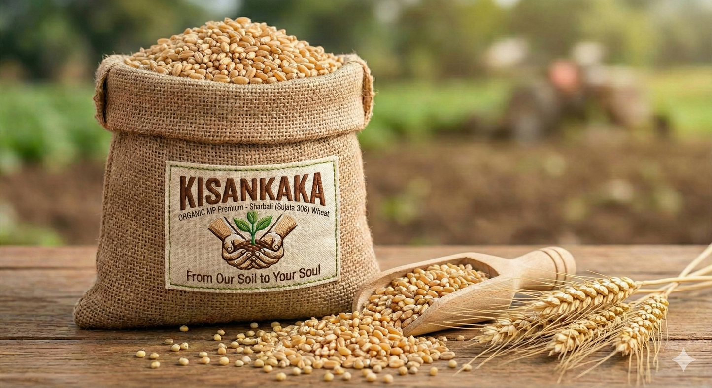 ORGANIC MP Premium - Sharbati (Sujata 306) Wheat Atta